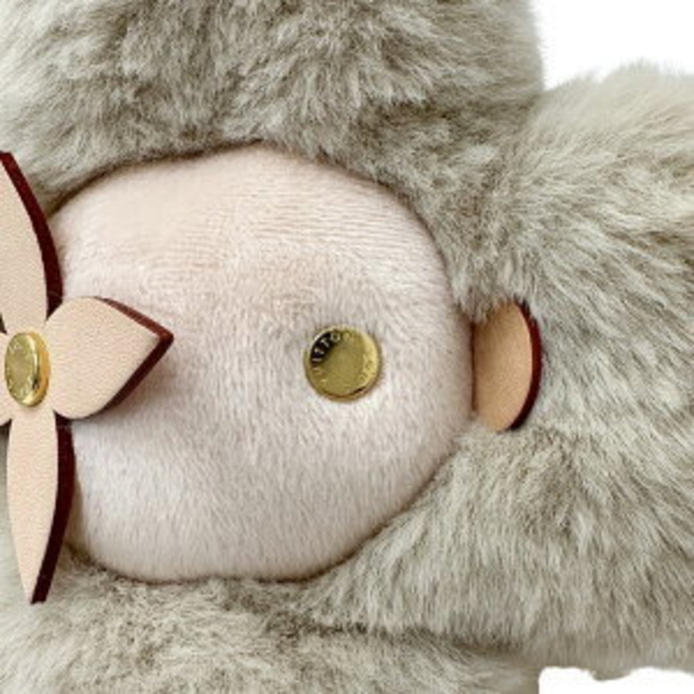 Louis Vuitton Doudou Vivienne Plush Toy Monogram Beige White View 6